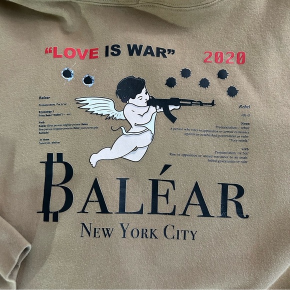 Cherub hoodie in camel - Picture 3 of 3